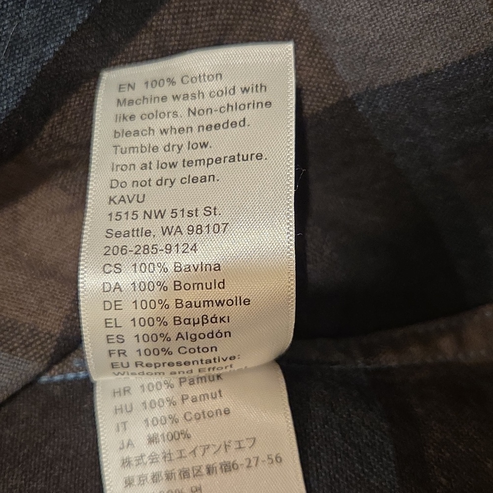 Kavu Buffaroni Plaid Cotton Shirt - Picture 5 of 8
